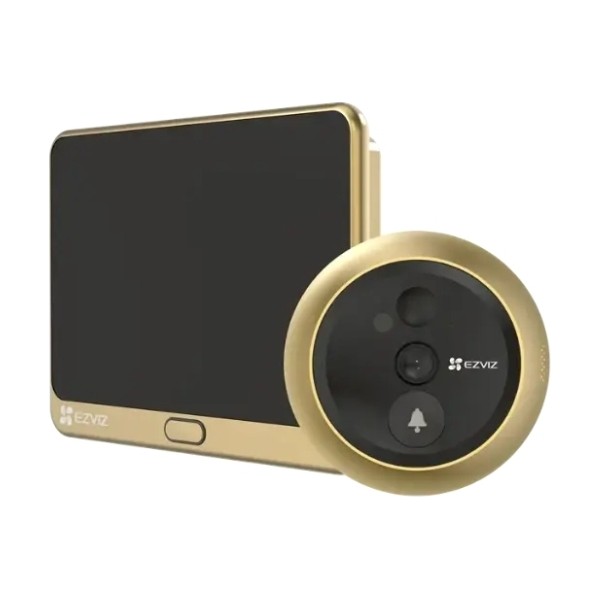 عين سحرية بكاميرا وشاشة 4.3 بوصة لاسلكية - دهبي EZVIZ DP2C Gold