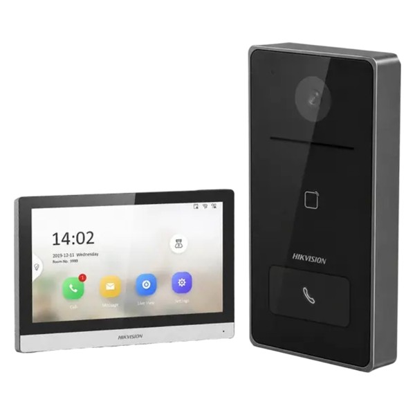 كيت إنتركم مرئي IP بشاشة لمس 7 بوصة DS-KIS608-P