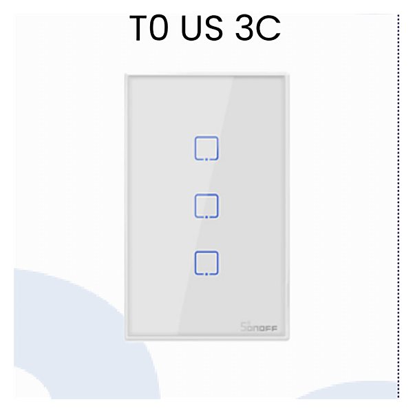 مفتاح ذكي SONOFF TX T0 تاتش 3 خط واي فاي (US) SONOFF T0 US 3C