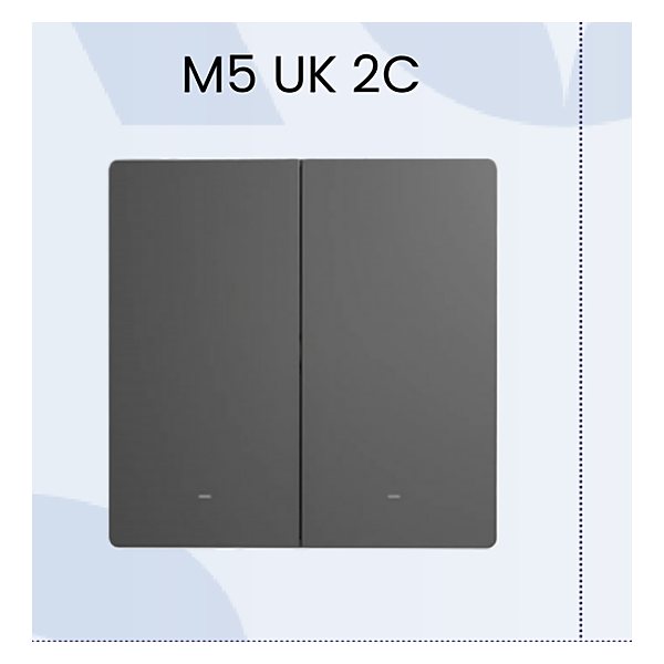 مفتاح ذكي SONOFF SwitchMan M5 زراير 2 خط واي فاي (UK) SONOFF M5 UK 2C