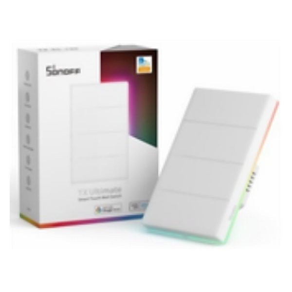 مفتاح ذكي SONOFF TX Ultimate تاتش بإضاءة 4 خط (US) SONOFF T5 US 4C
