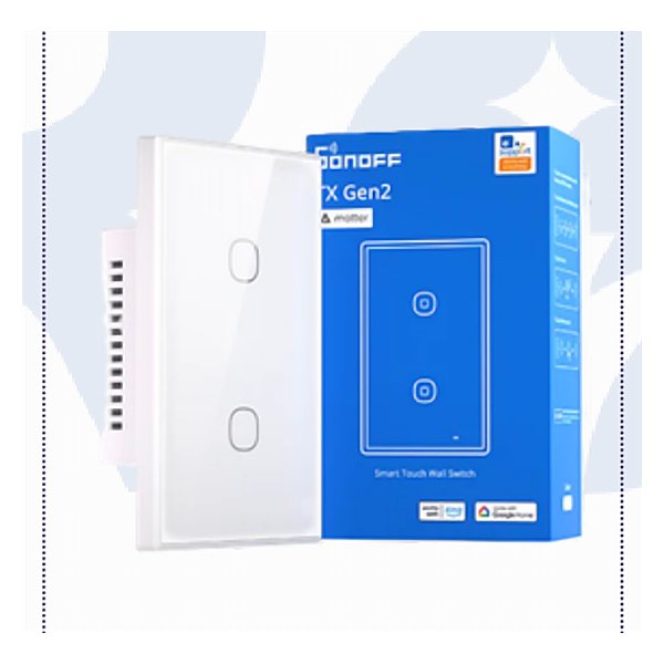 مفتاح ذكي SONOFF TX Gen2 تاتش 2 خط Matter (US) SONOFF T6 US 2C