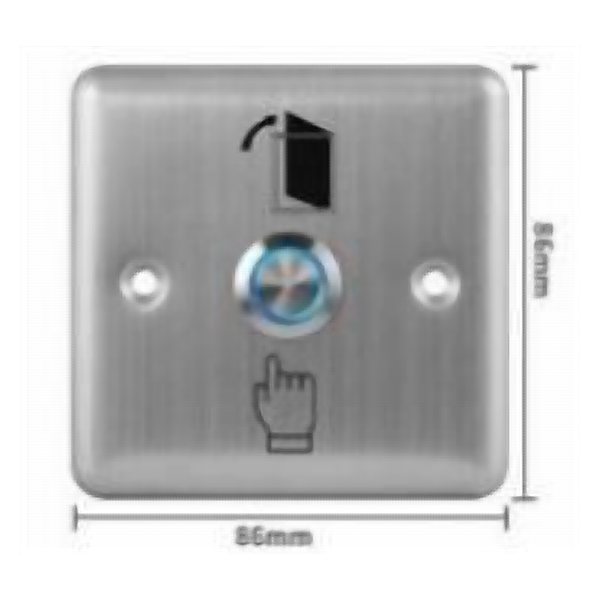 زرار خروج (Exit) ستانلس stainless steel exit button with LED